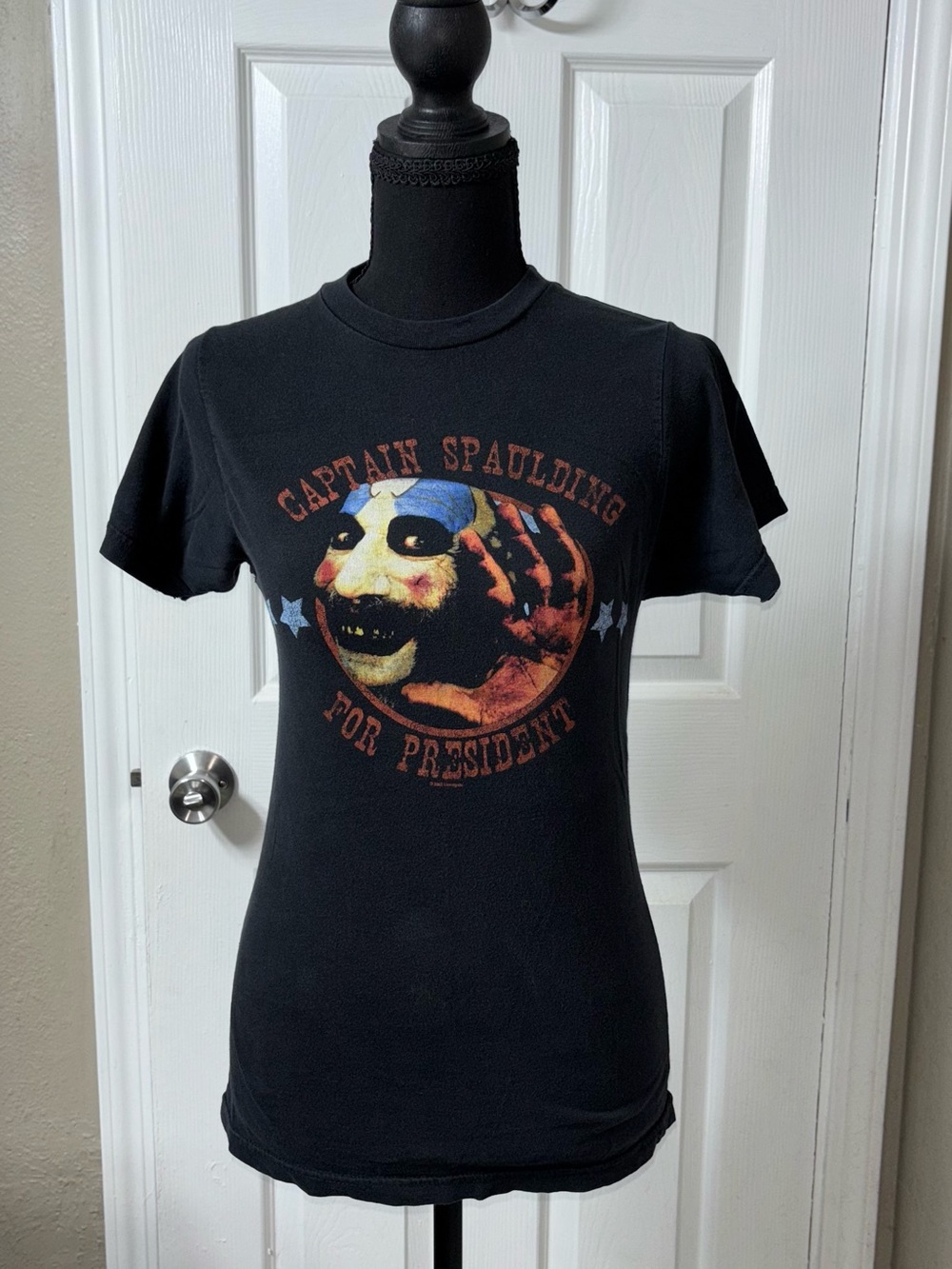 Vintage Captain Spaulding Graphic T-Shirt - Black S